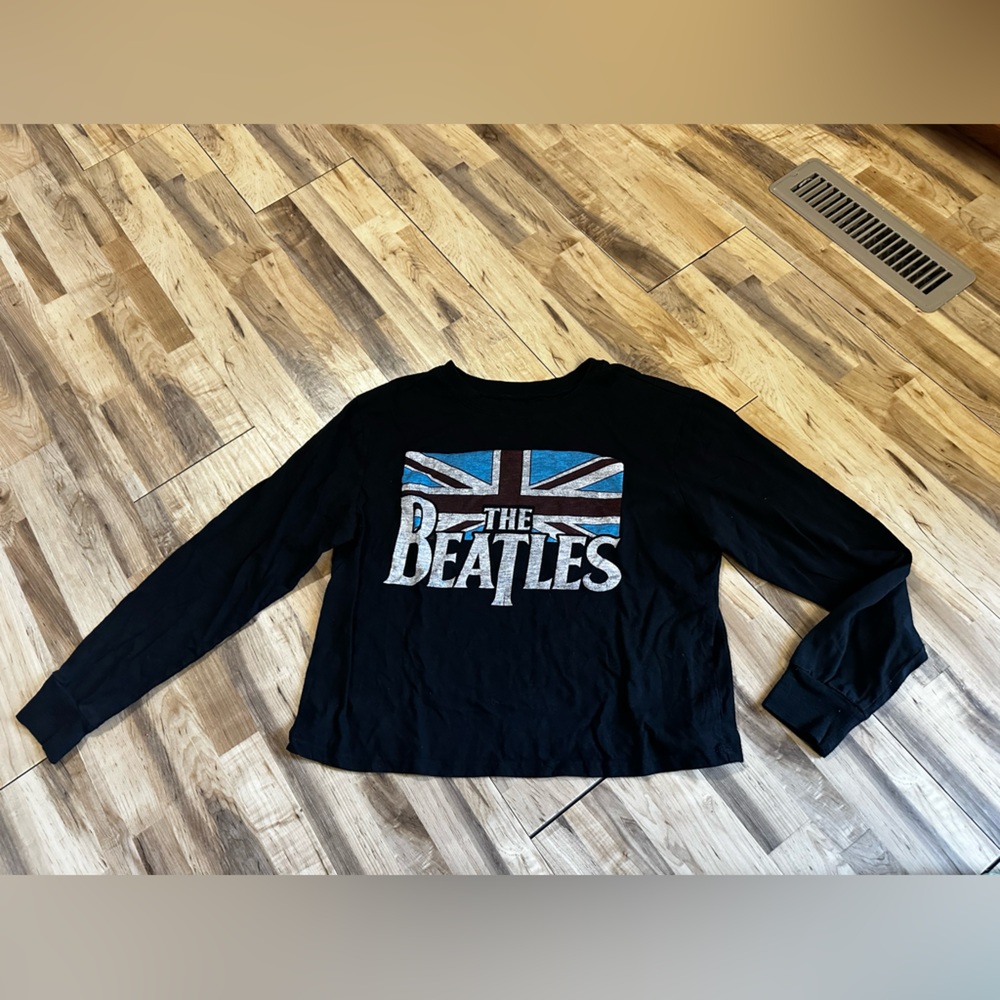 The Beatles Black Long Sleeve Shirt